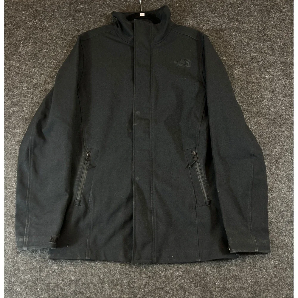 The North Face Jacket Mens Small Black Full Zip Pocket Outdoor Gorpcore